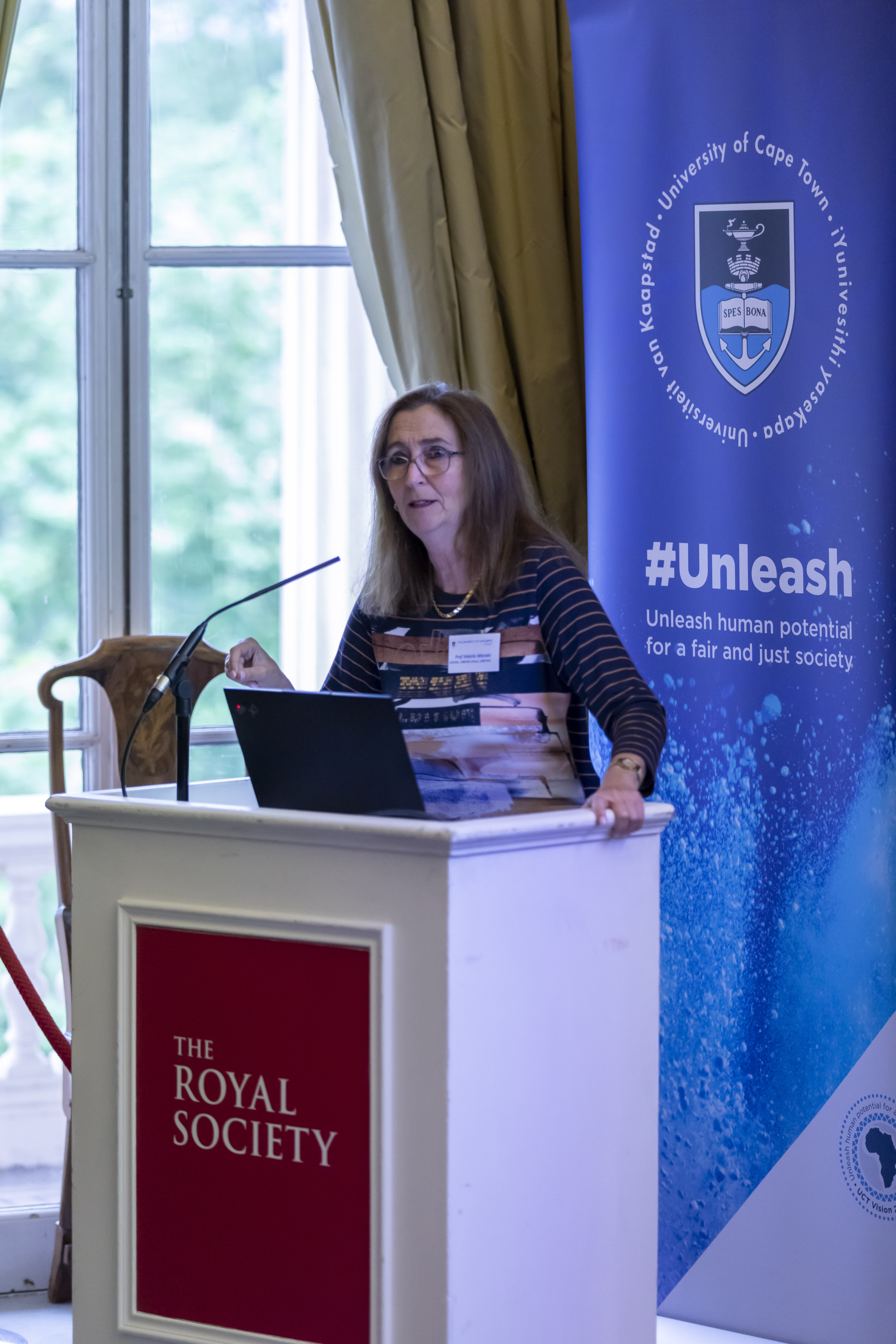 Val presenting at Royal Society