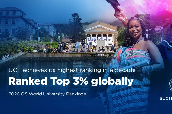 UCT Ranked Top 3% globally